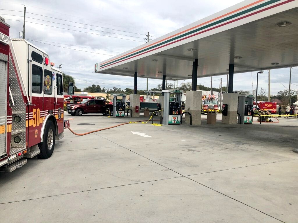 HazMat 2929 N. Orange Blossom Trail: A floridaman was so excited to go fishing with his buddies today, he accidentally put the gas nozzle where the fishing pole goes and pumped 30 gals. of gas into the cockpit of the 18-foot vessel