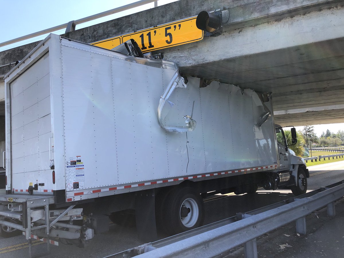 Truck mishap on Lake Osborne Drive in Lake Worth Beach.