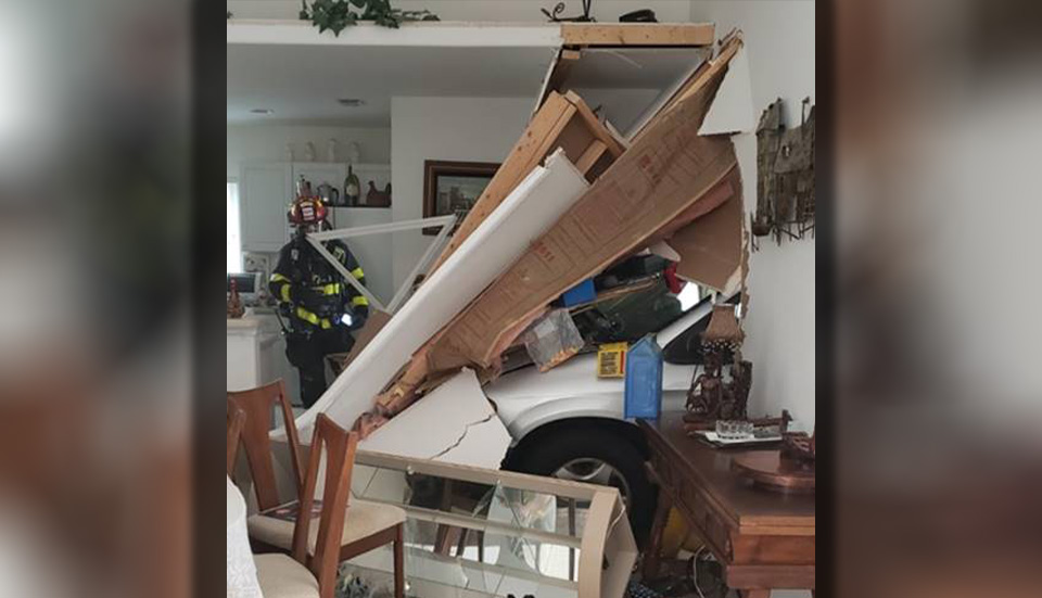 Van crashes through wall of North Port home. No one was injured after a car slammed 