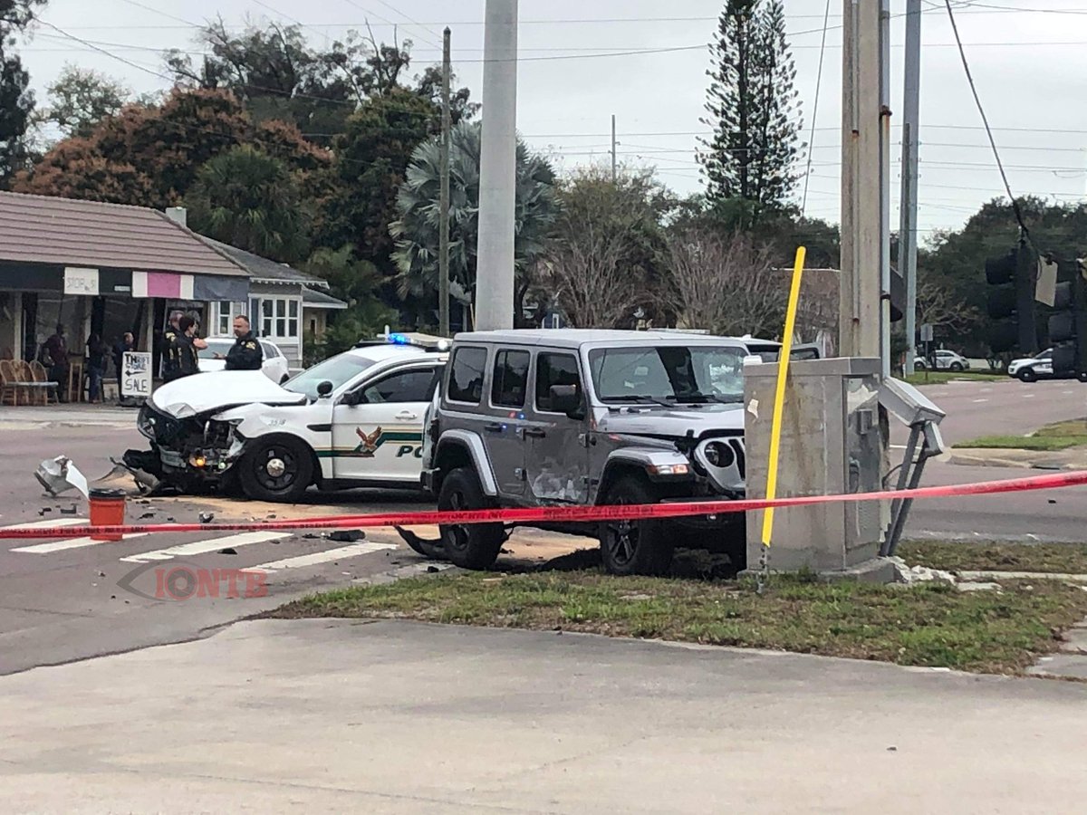 St. Petersburg: Avoid the intersection of 1st Ave South & 49th St. Following an officer involved crash. No serious injuries reported