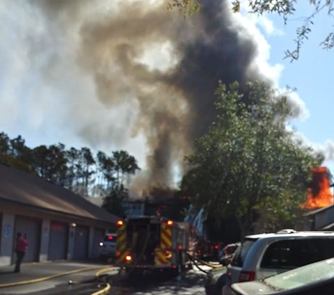 Fire at Paradise Island Apartments