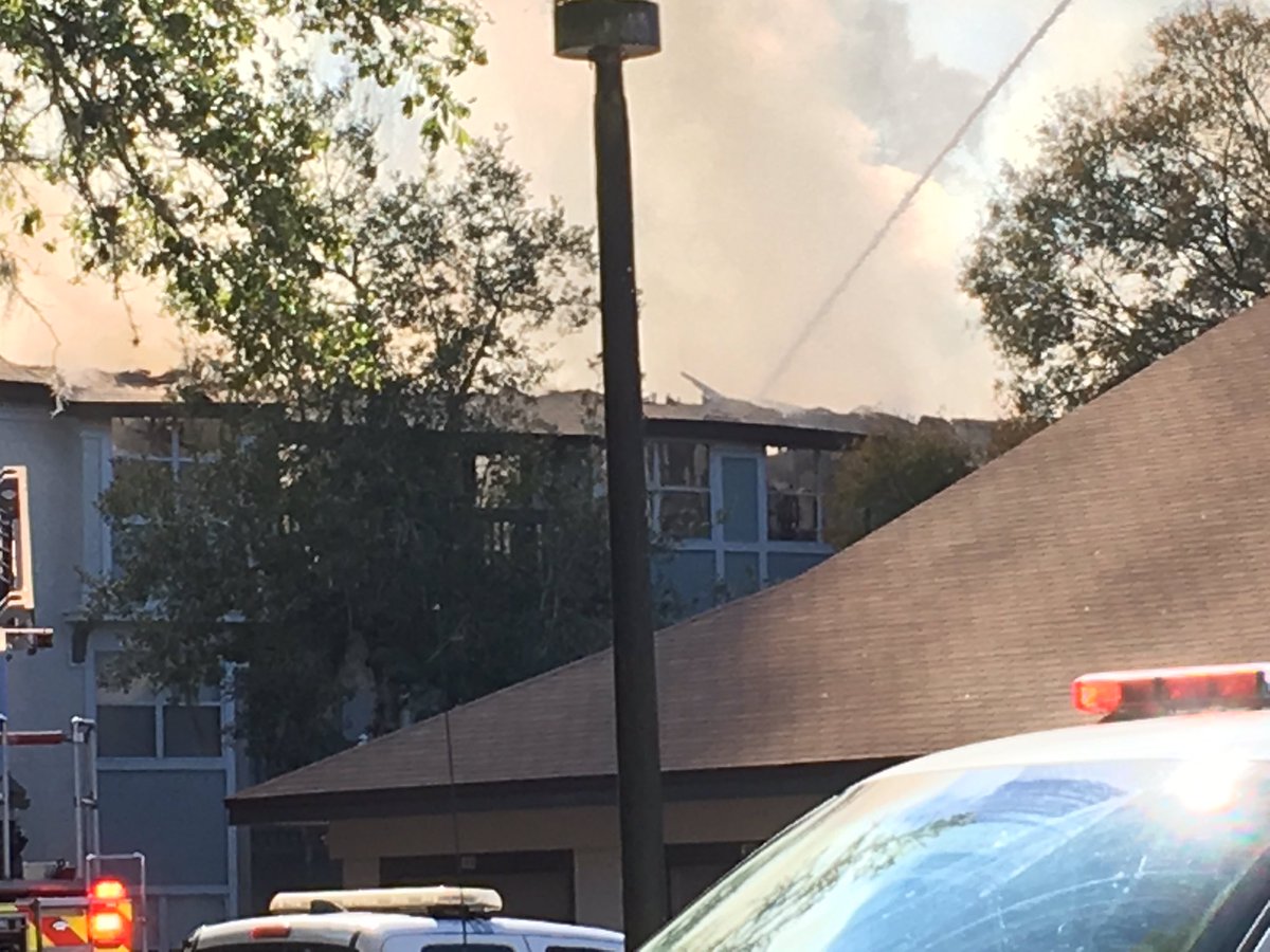 This apartment building in a complex off Southside Blvd. is just absolutely gutted after a massive fire
