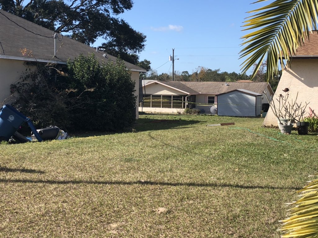 Hernando Sheriff confirms one woman, 64, airlifted after 4 dogs attacked a group of people. Six people left with injuries. Happened in dog owner's backyard in Spring Hill.