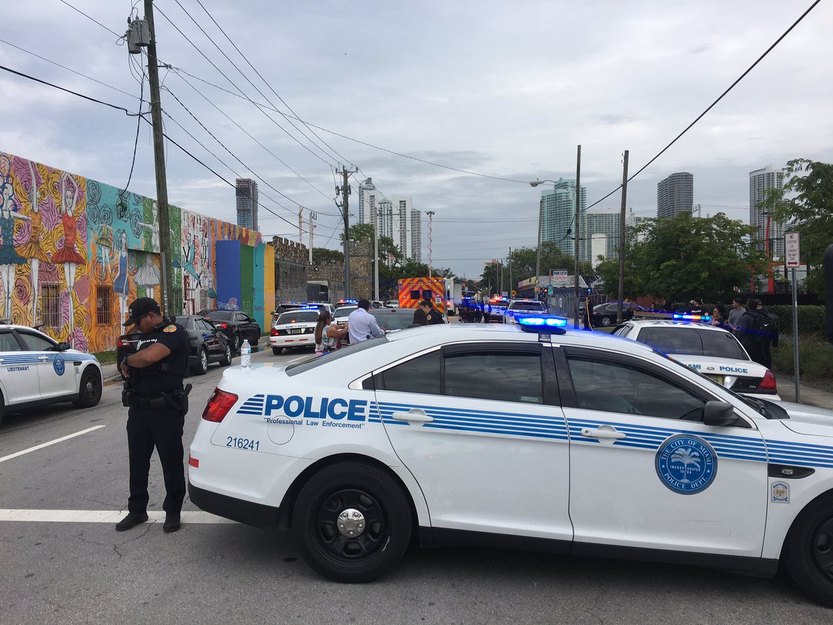 A shooting investigation in Wynwood. Police have confirmed two people are hurt. It happened on the street or sidewalk around 2:30 pm. 