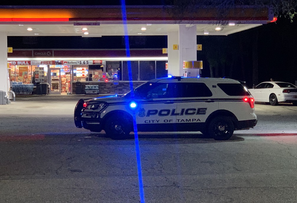 Police: Masked robbers hit 2 Shell stations in Tampa overnight  Shell gas station in the 8000 block of Parkedge Drive and another one in the 5000 block of Florida Avenue North.