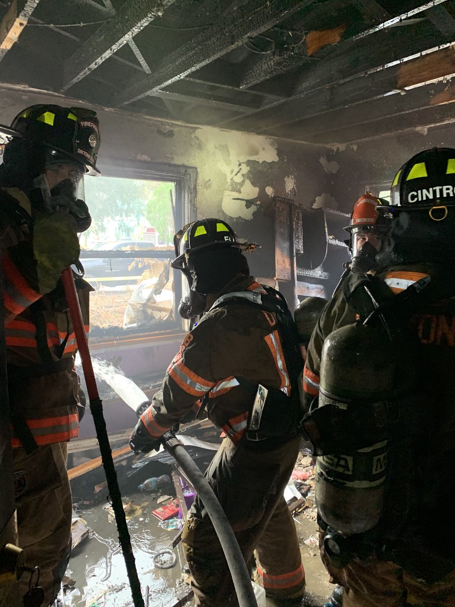 Firefighters DaytonaBeachFD working house fire 600 blk Tanglewood St. 5 people got out though some are being treated for smoke inhalation. At least one cat believed to have died in fire.