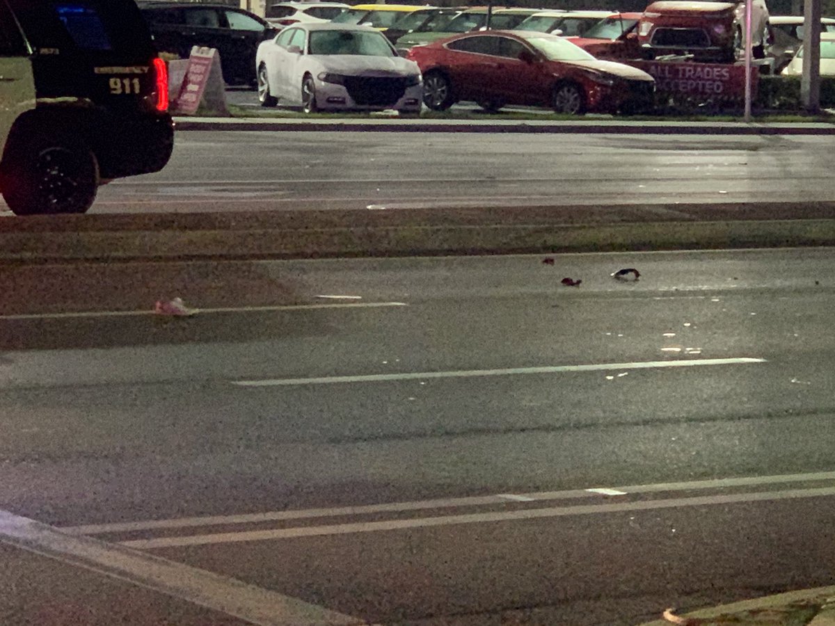 One person taken to hospital after they were hit by a car in Hollywood. Driver never stopped. Victim was struck on SR-7 near Pembroke Road. Was alert and conscious when taken to hospital. Scene   clear, 
