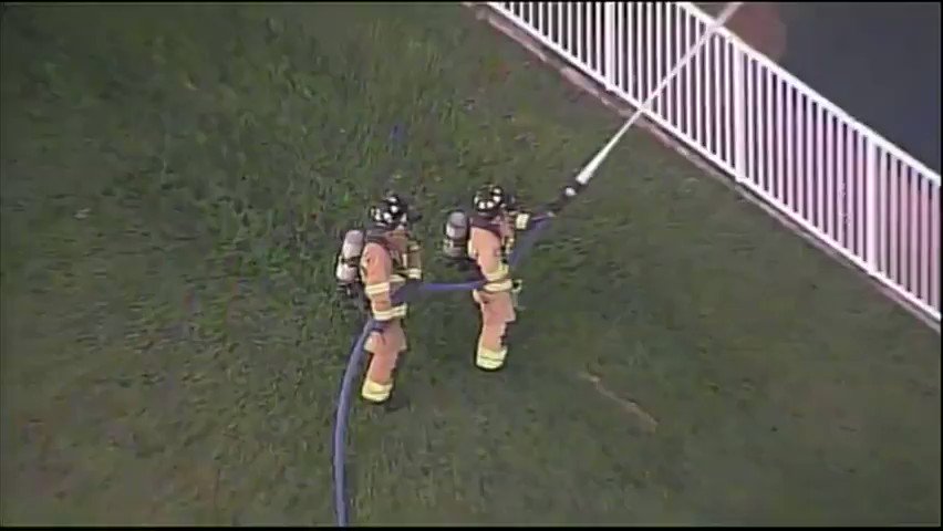 House fire in Davie. @DavieFireRescue @DaviePolice are on scene on West Falcons Lea Drive