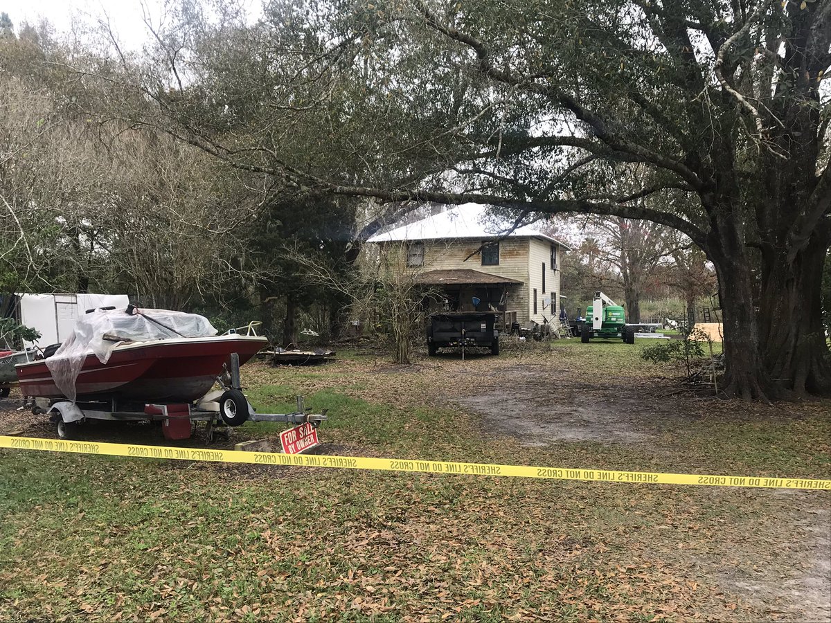 Woman severely injured by two Rottweilers while on her property in Hastings. A @SJSOPIO deputy shot both of them, one died and the other is at a veterinary hospital.