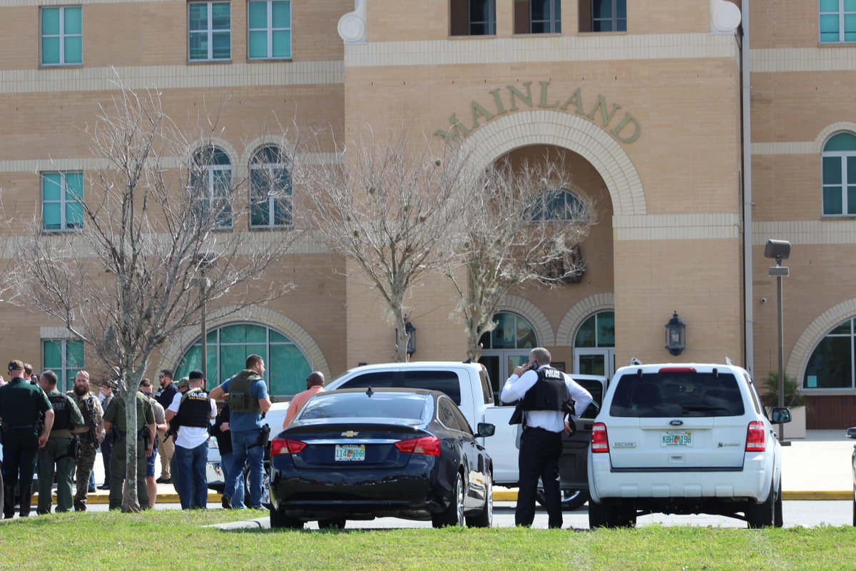 Mainland High school shooting scares: 4 in custody after multiple people called for emergency help after pops that sounded like gunshots were heard near the high school gym
