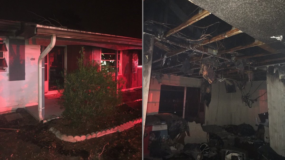 Spring Hill home heavily damaged in fire on Cadbury Road in Spring Hill 