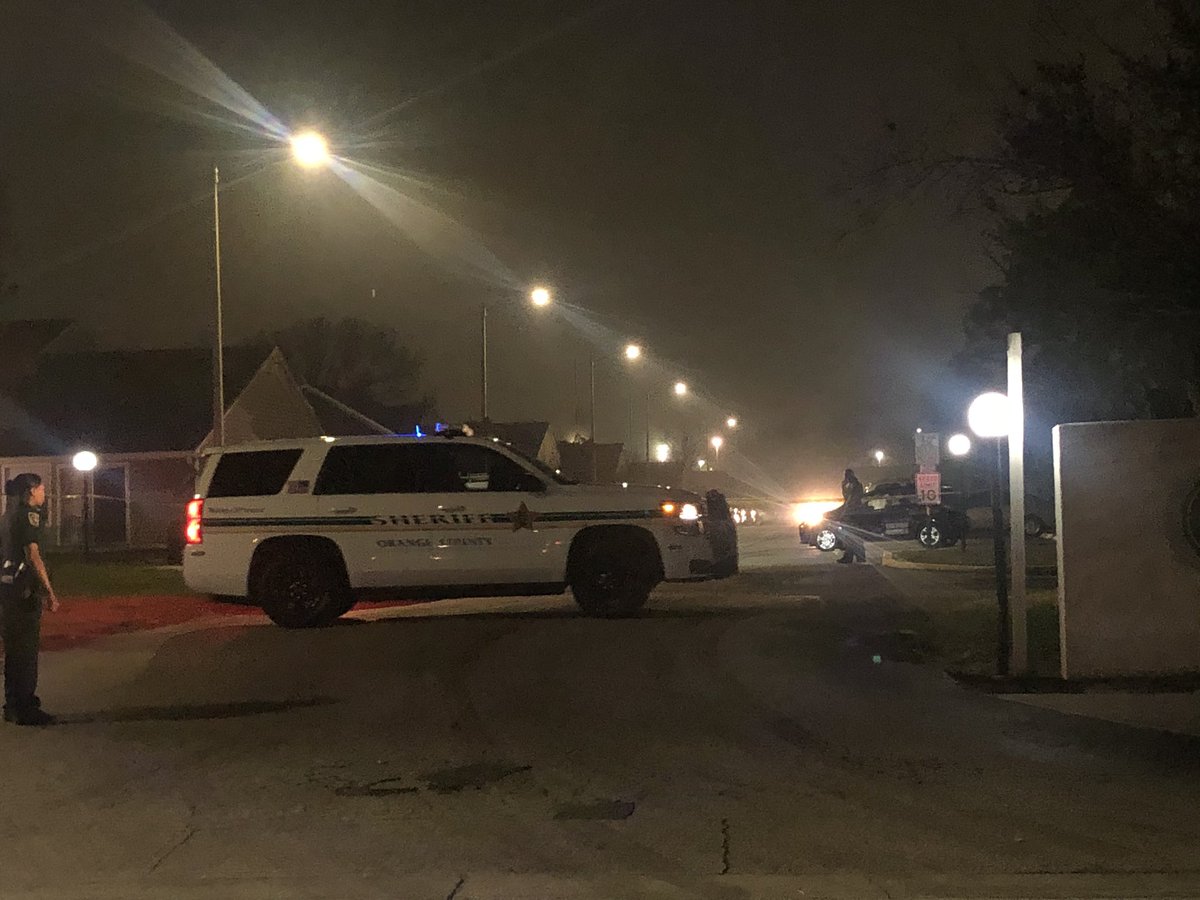 Scene of a reported shooting at the Green Gables Apartments off Honour RD. Orange County Deputies won't confirm to us yet what led up to this but we are here working to find out more.