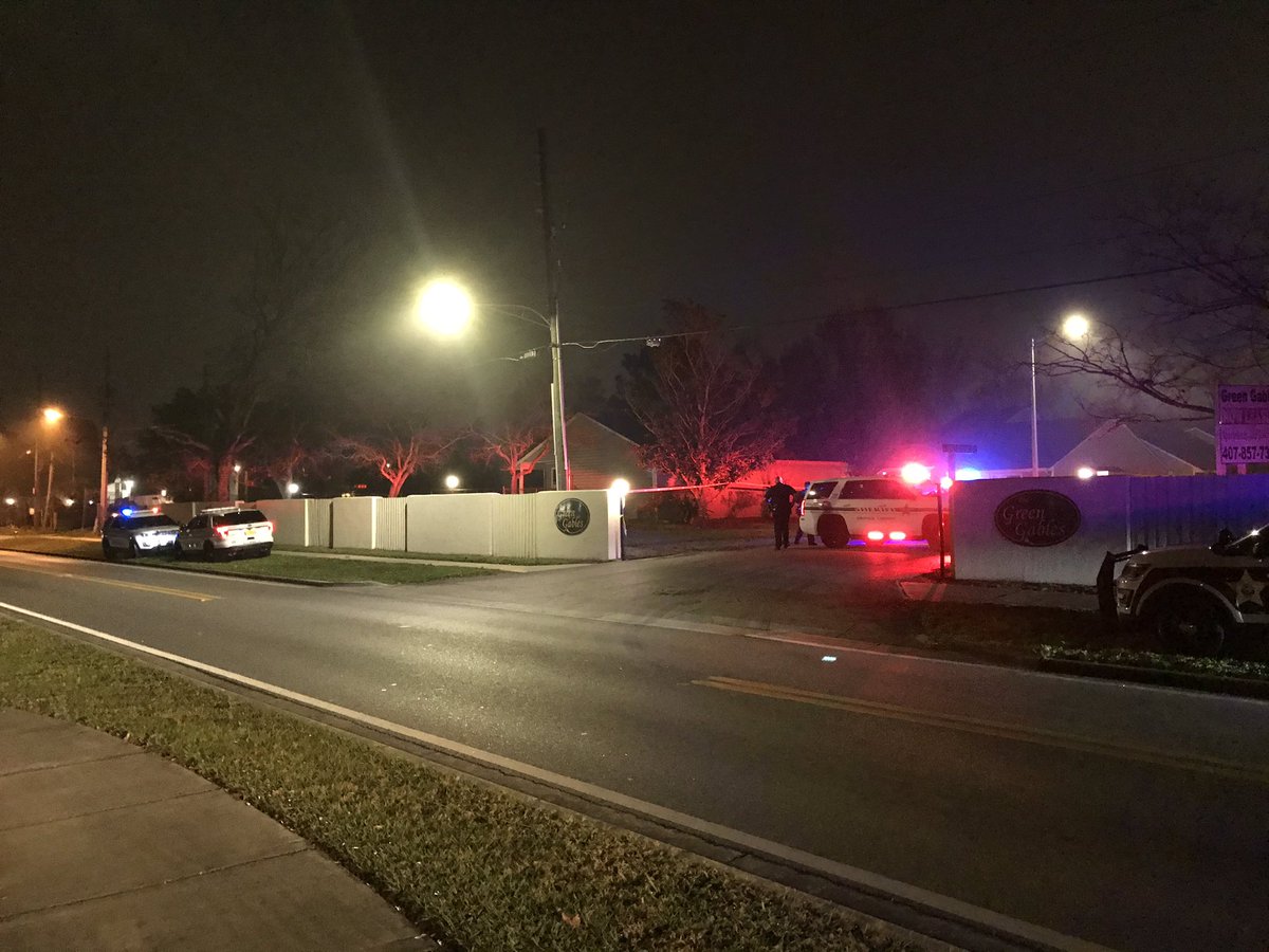 Orange County Sheriff is on the scene of a shooting at the Green Gables Apartments off of Honour Rd near Texas Ave.