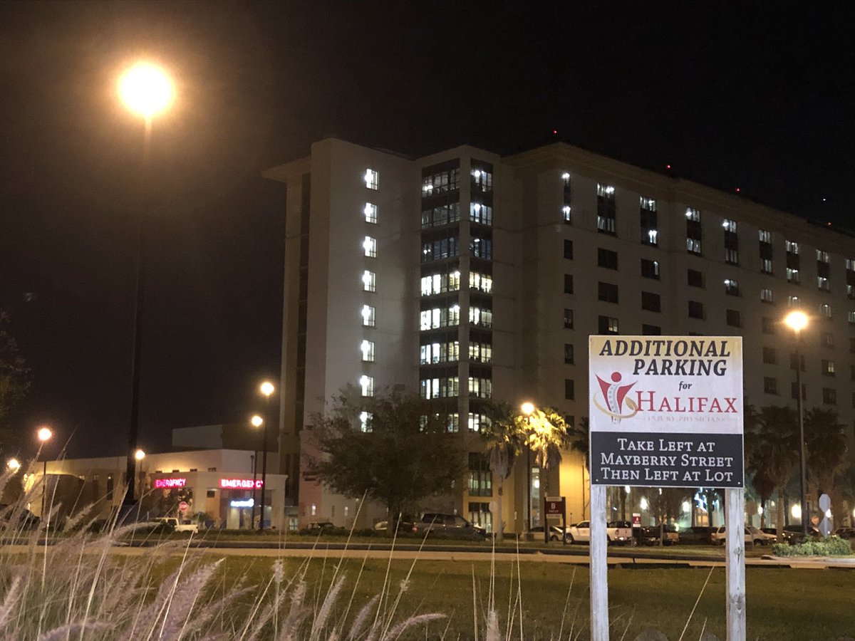 Halifax Health in Daytona Beach this morning, where Ryan Newman is in serious condition after his crash at the Daytona500 last night. His injuries are considered not life threatening 