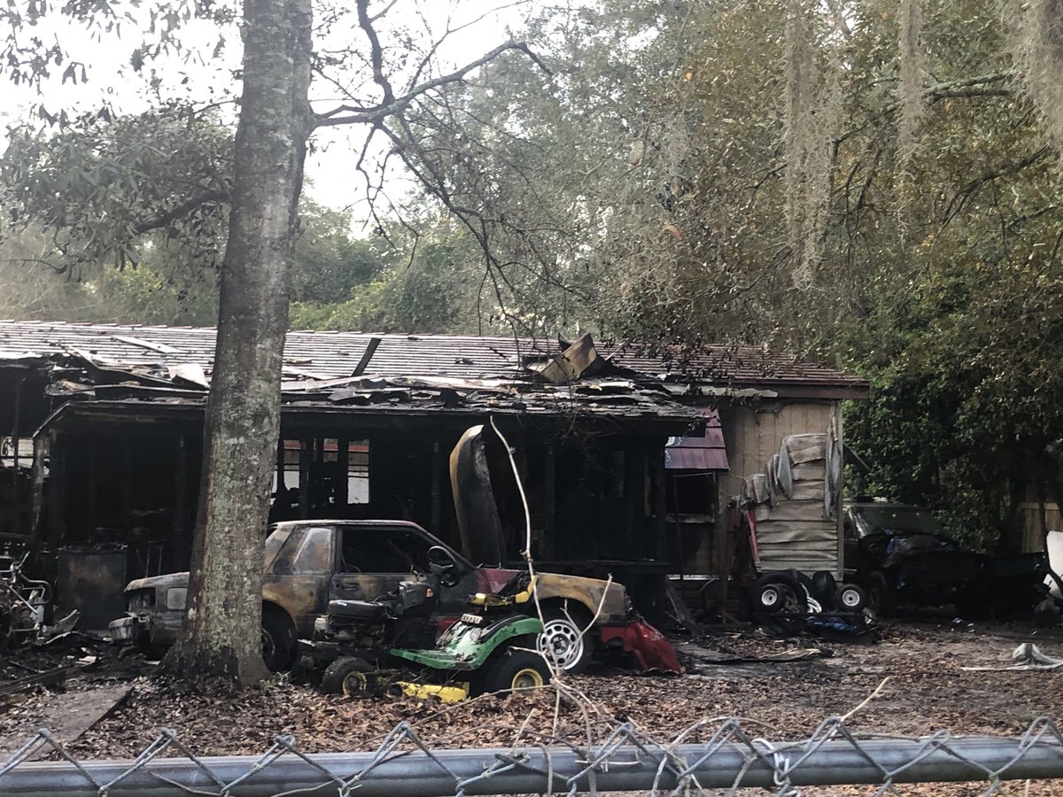 This another look at the damage to the property on Bella Gorda Ave. The fire destroyed a home, RV, and car. Family believes it's Arson, but we are waiting to hear back from investigators to confirm  