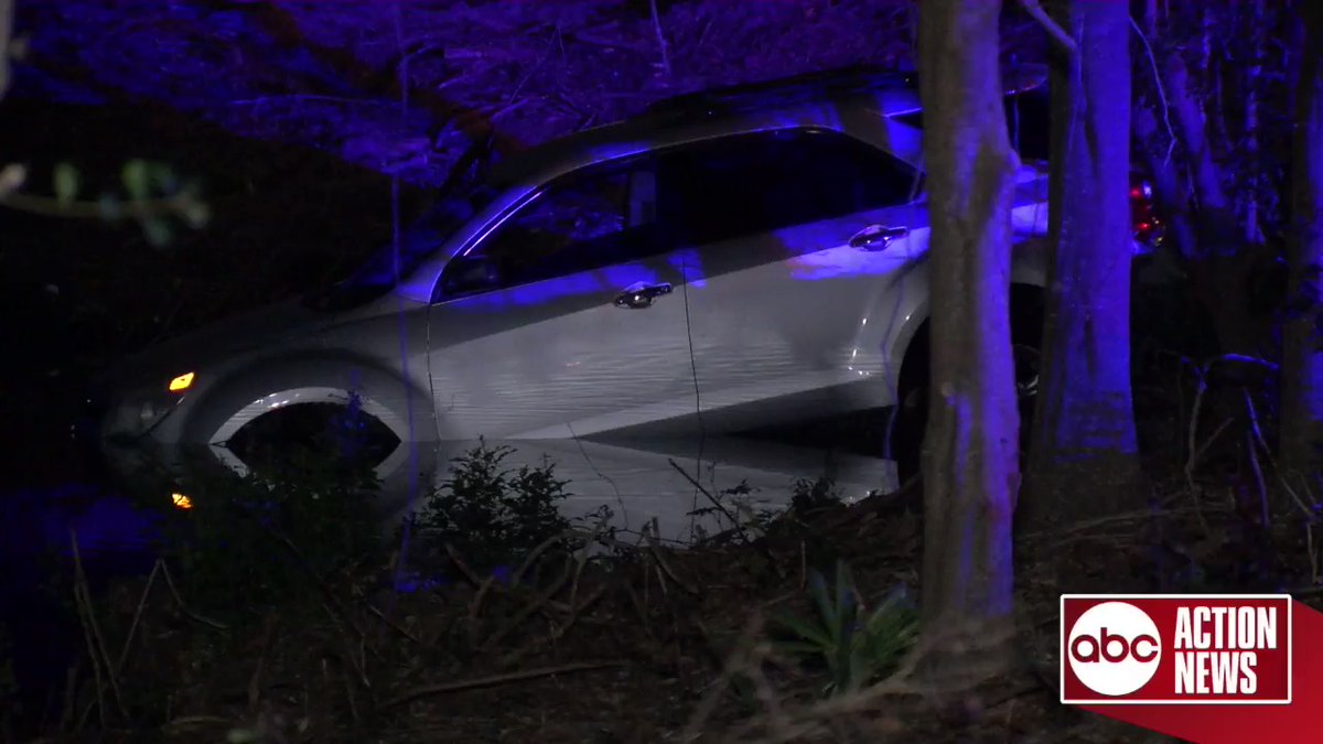 Hillsborough deputies say no one was injured after an SUV ran into a pond overnight. It happened on Palm River Road in Tampa. The occupants made it out of the partially submerged SUV on their own. 