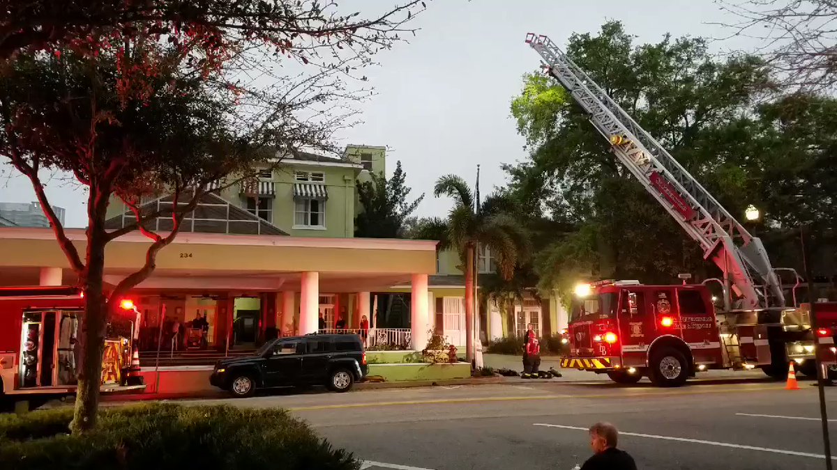 St. Pete Fire and Rescue responded to the Hotel Indigo for an electrical box smoldering. Crews evacuated guests and are venting the smoke. No injuries. 