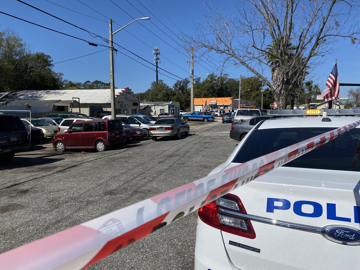 JSO officer involved in shooting along Lem Turner Road near Trout River on Jacksonville's northside. Police say the officer was not injured. A suspect was taken to the hospital for treatment. 