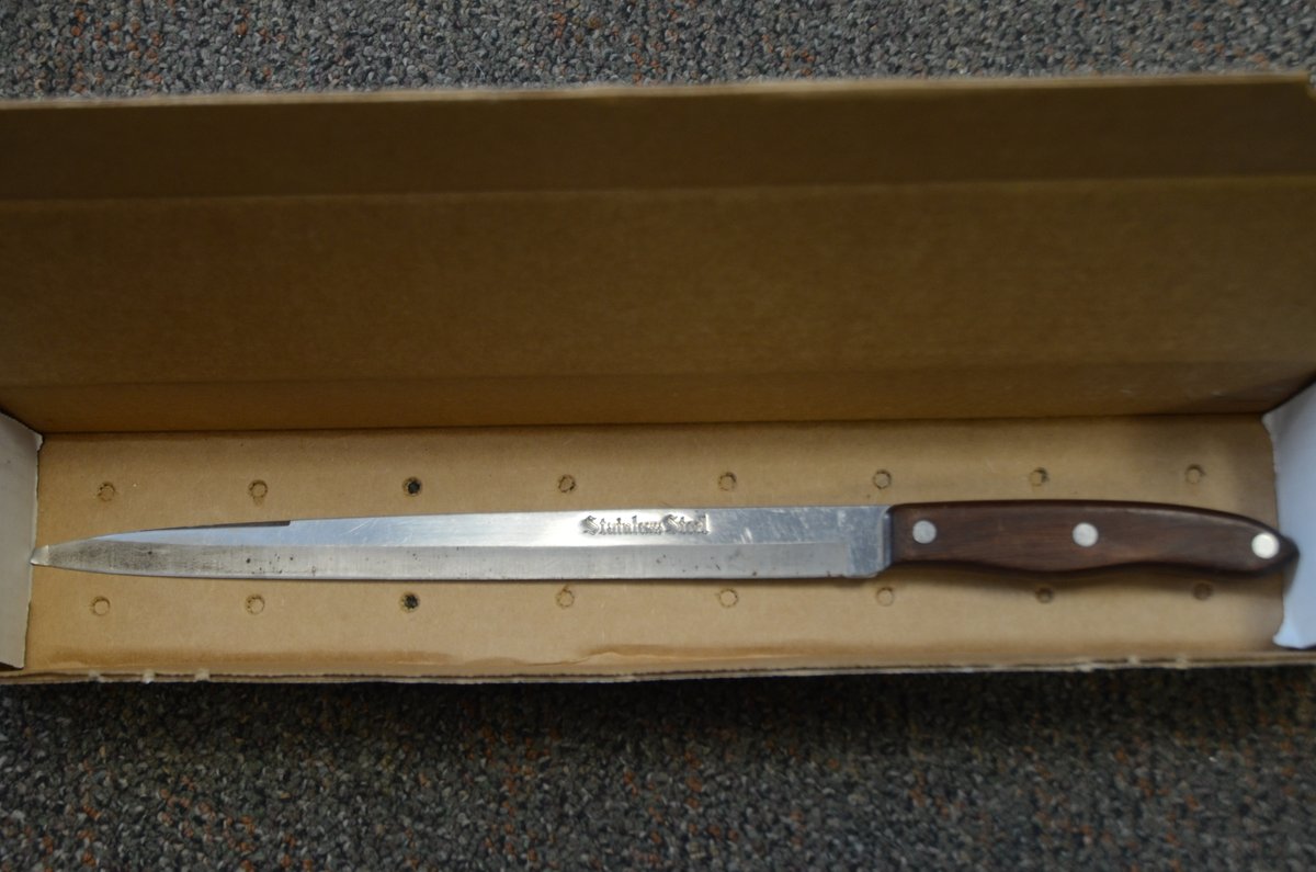 Jacksonville police release a photo of the knife that they say a man was holding when he was shot by an officer