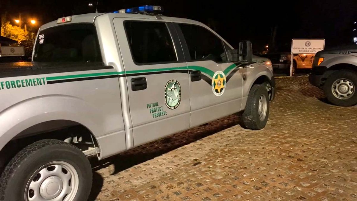 Law enforcement and wildlife officials are searching for a missing jet skier at Millers Bayour in Port Richey
