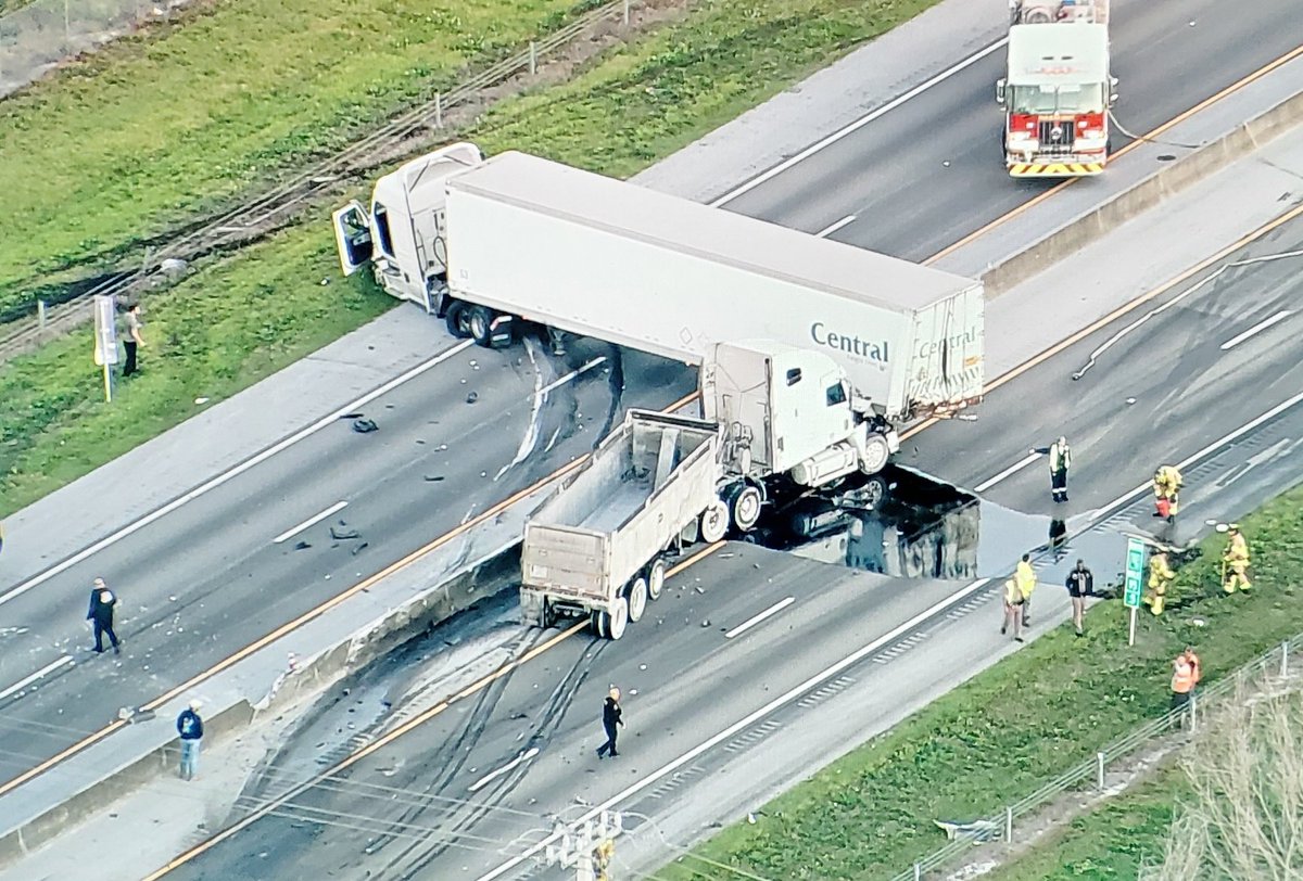 FL turnpike shut it down  Both directions Between Southern blvd and Lake worth road