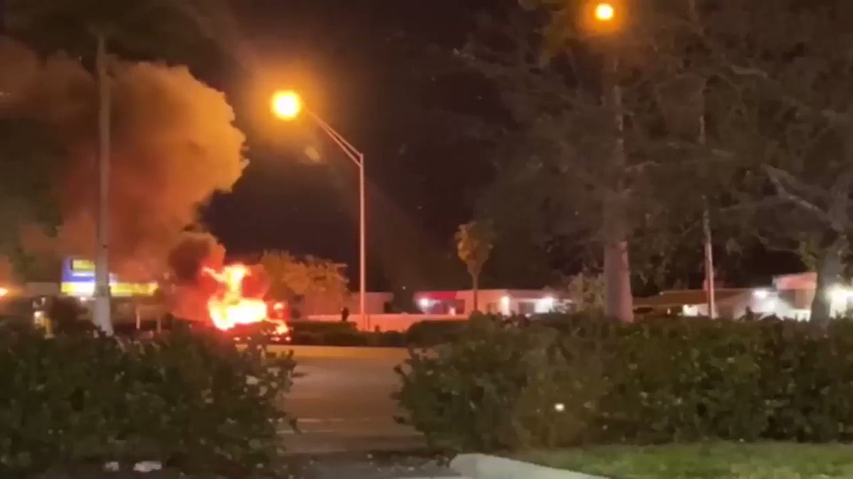 Violent motorcycle crash kills 2 people in Pembroke Park. This is near the intersection of Hallandale Beach Blvd and SW 40th Avenue. Witnesses say a person on a speed bike made a U-turn, popped a wheely and crashed into a man on a Harley.