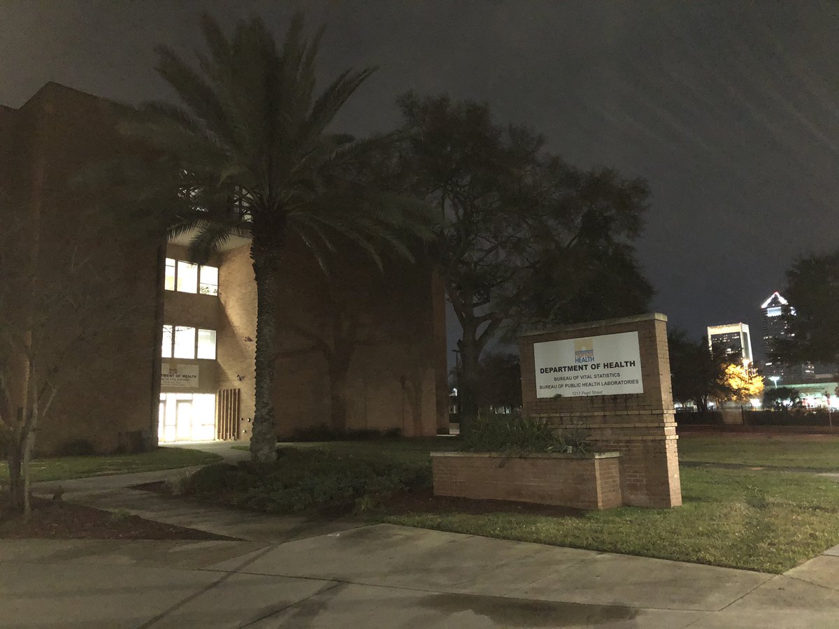 The health dept lab in Jax on N Pearl St is 1 of 3 in FL to test for Coronavirus. There are 2 presumptive cases in FL- in Tampa and near Sarasota. At 6 & 6:30 we're live with what the state is doing and prevention tips.