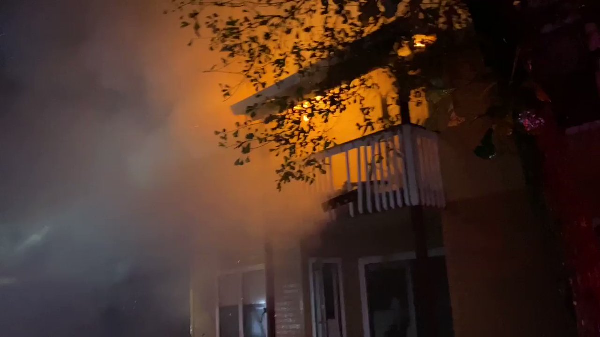 apartment structure fire in the 4000 block of Sunbeam Road