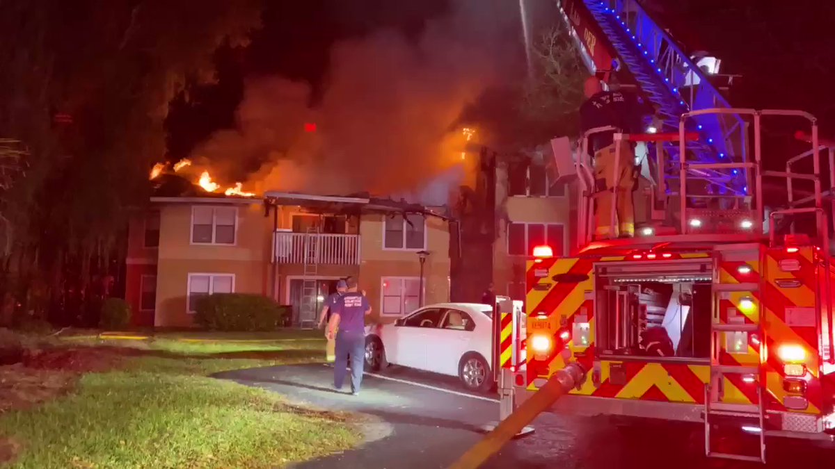 Jacksonville, Florida apartment structure fire