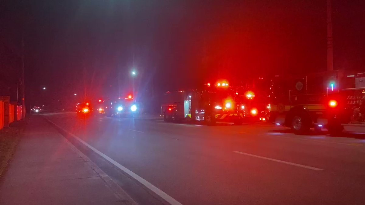 JFRD says fire is under control. 3 people have   been taken to the hospital, at least 70 firefighters on scene. 