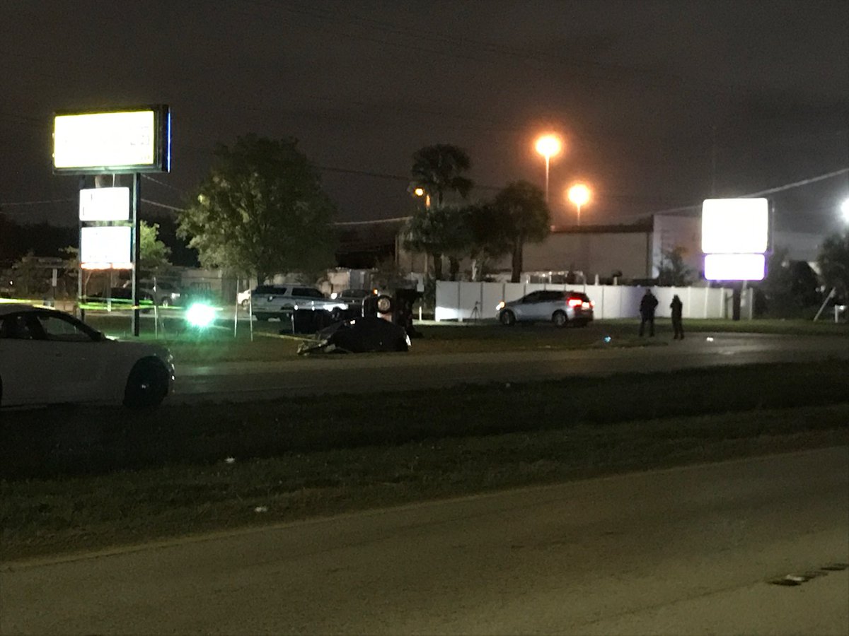 WB Adamo Drive closed for several hours west of Orient Rd. ⁦because of deadly crash involving 2 cars. 