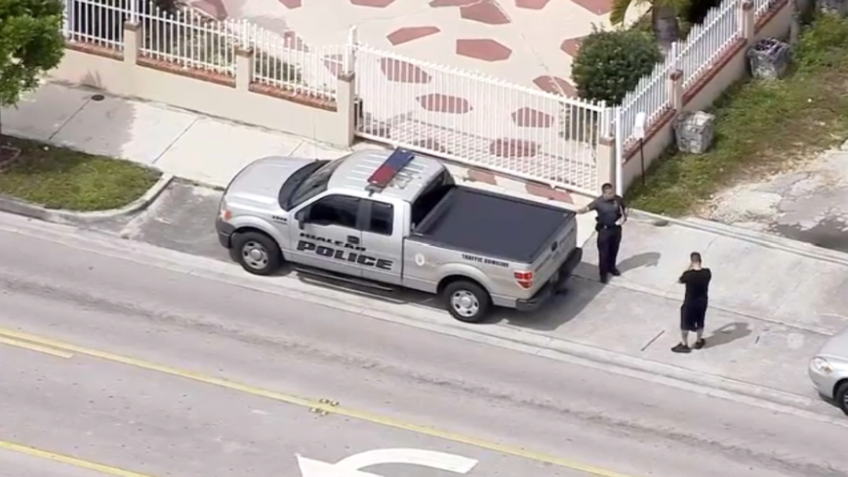 Knife-wielding woman shot by officer in Hialeah:46-year-old woman, and shots were fired, officials said