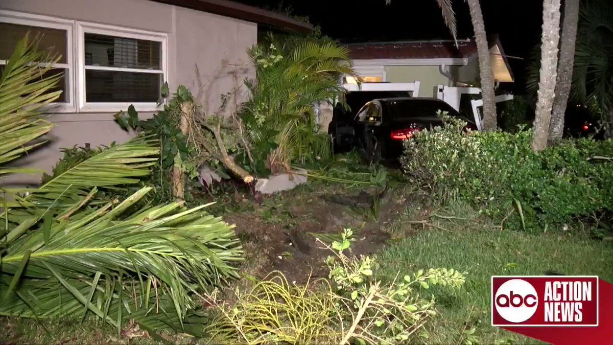 A man has been arrested for DUI after crashing into two homes and at least one parked car in TreasureIsland. The damage spanned across three yards on Yacht Club Drive. It happened just after 3am and police say no one was hurt. 