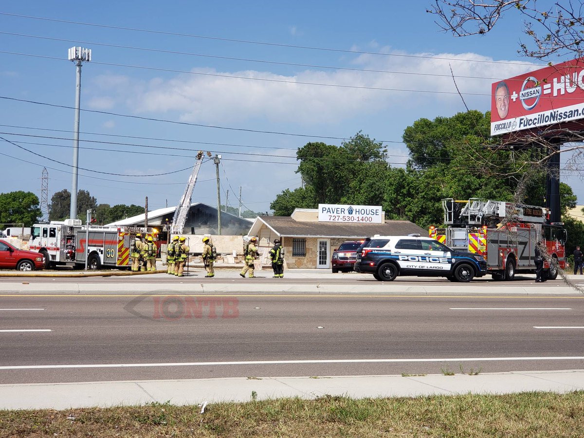 Largo: Structure fire off Ulmerton Road just east of Starkey Road. Appears to be some type of storage facility.