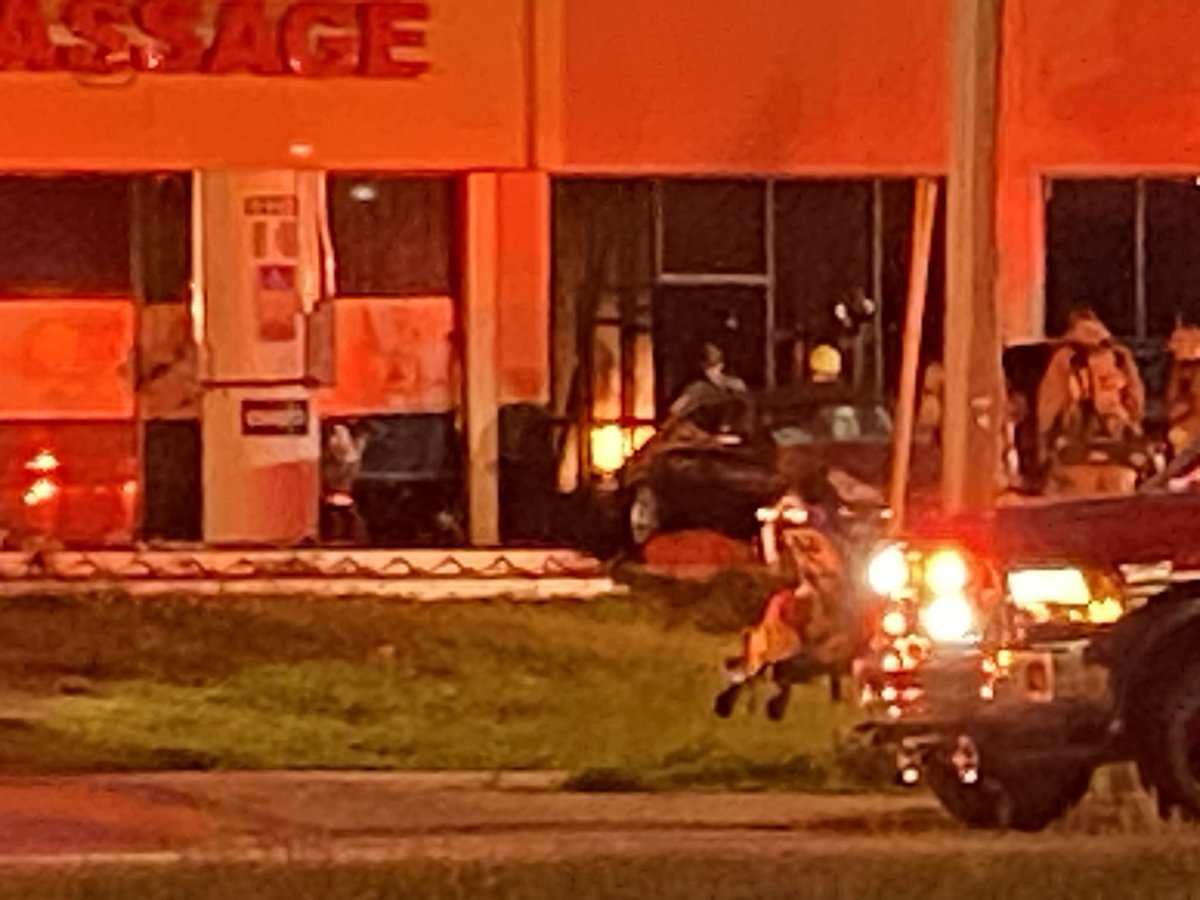 OCFireRescue on the scene of a fire at an auto repair shop on E Colonial Dr near Dean Rd. Extensive damage inside. WB Colonial is blocked as crews work to extinguish the flames