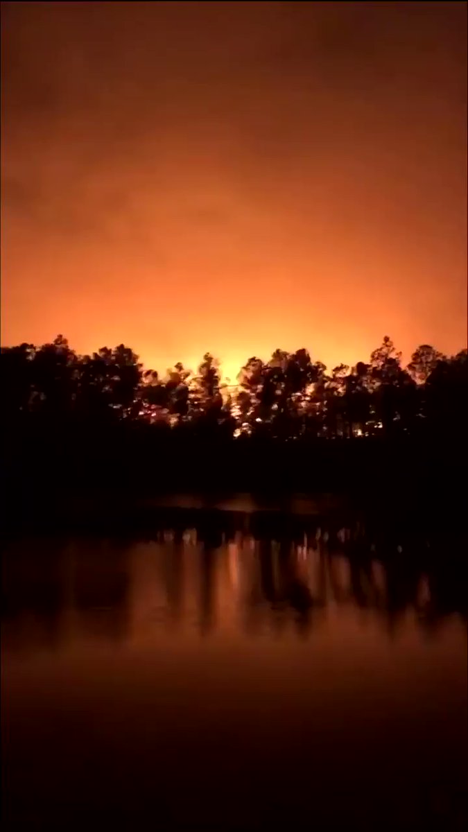 New video coming in tonight from South Santa Rosa News of the 5MileSwampFire