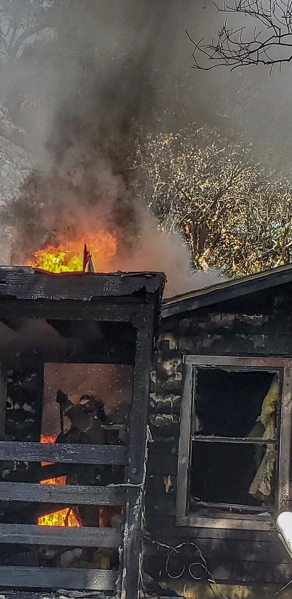 Crews in the panhandle work their second structure fire since arriving there this morning to assist with wildfires in the Milton, FL area.