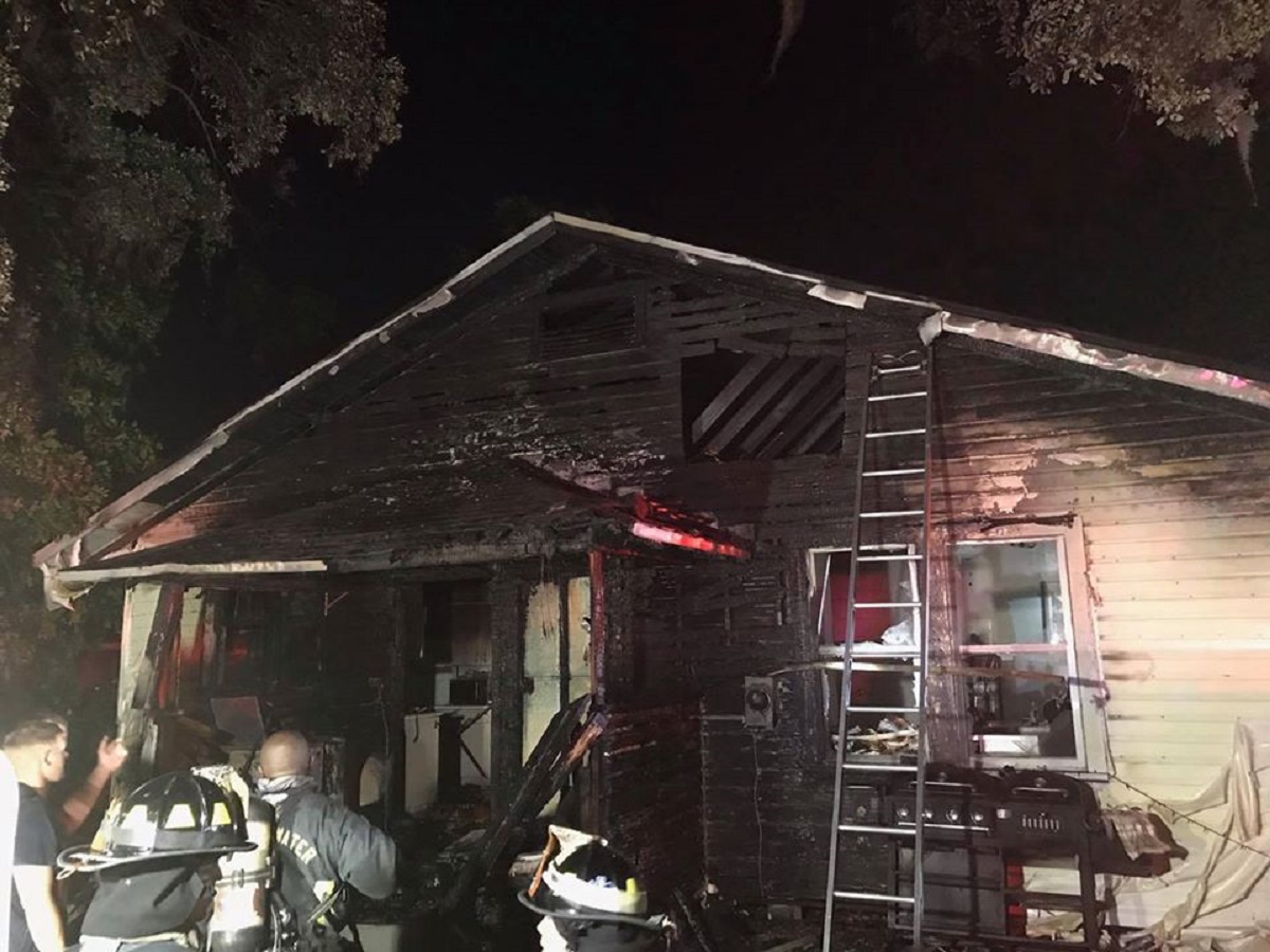 Four people can't return home after a fire burned through their house overnight  in the area of S. Madison Avenue and Howard Stree