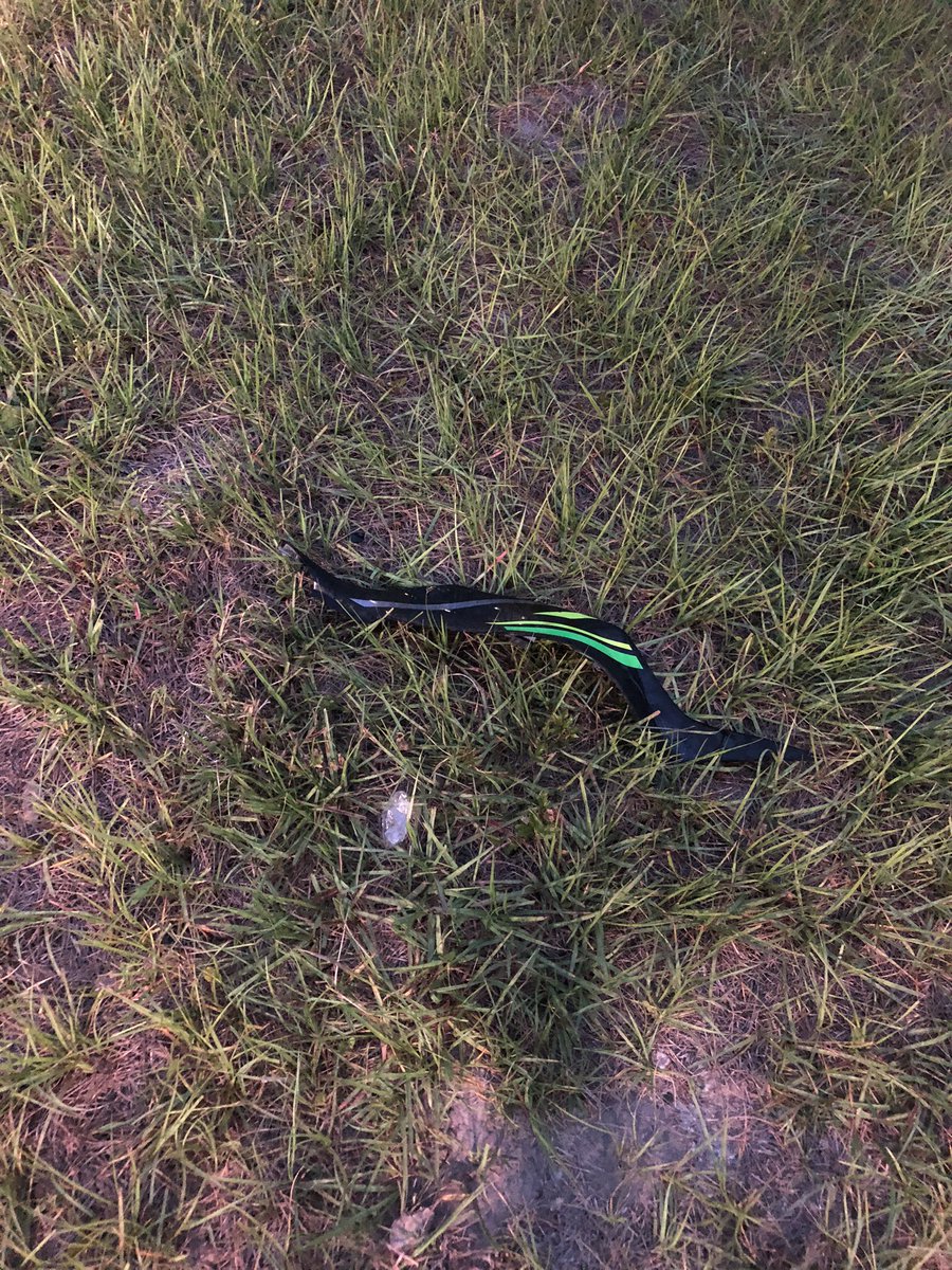 JSO says a motorcyclist was found dead this morning on Old Middleburg Rd. S. This debris near a sharp turn on that road.