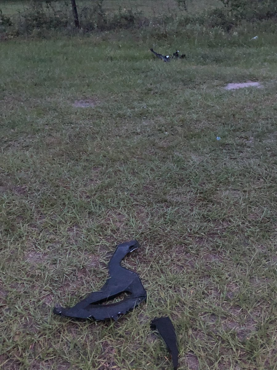 JSO says a motorcyclist was found dead this morning on Old Middleburg Rd. S. This debris near a sharp turn on that road.