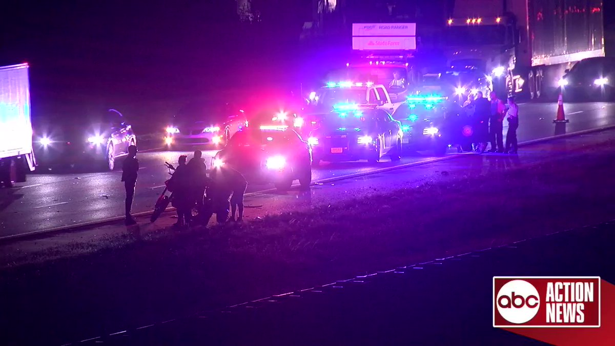Troopers are looking for the person  that fled a crash on I-4 in Dover. Late last night a car struck another car and a motorcycle near McIntosh Rd. One of the drivers fled on foot, leaving the injured motorcyclist. 