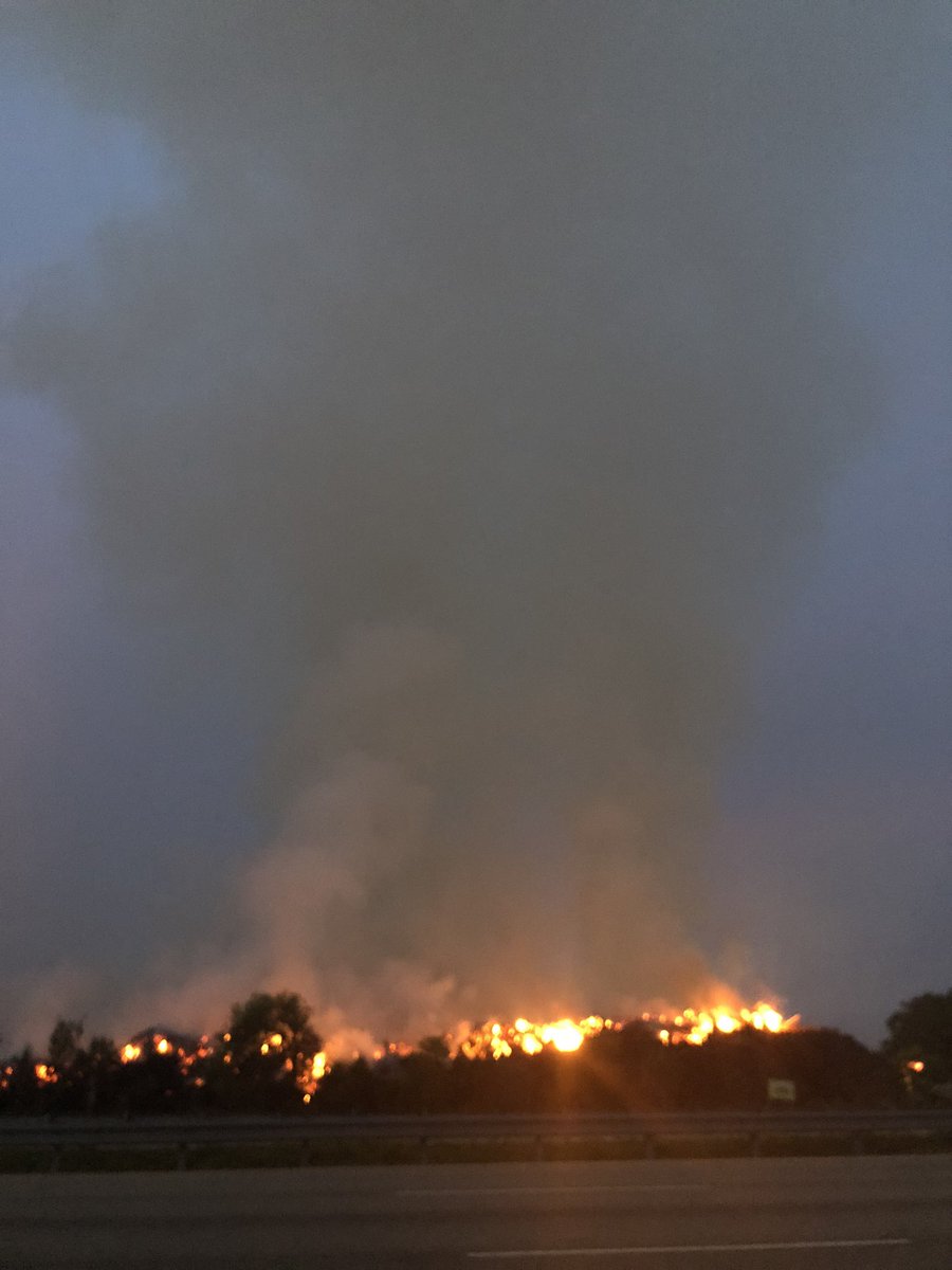 Winds seems to be keeping the smoke OFF I75 