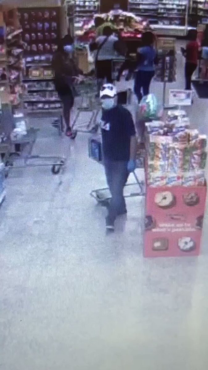 ANOTHER Minutes before the incident at the Publix at 4606 S Kirkman Rd, Mystery Gunman was shopping for Mother's Day. The face is covered, but sometimes paying close attention to the way someone walks, can help ID a person. 