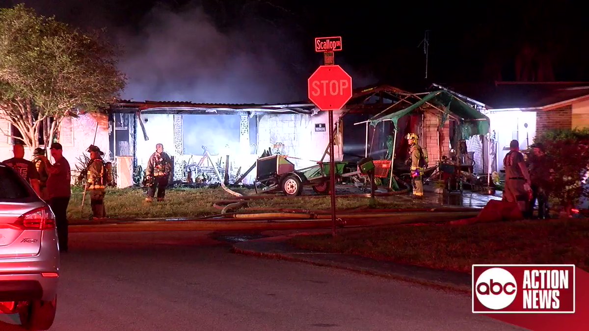 Pasco Co. firefighters are on scene of a house fire on Scallop Dr. in PortRichey. Officials at the scene referred us to the department spokesperson. @abcactionnews