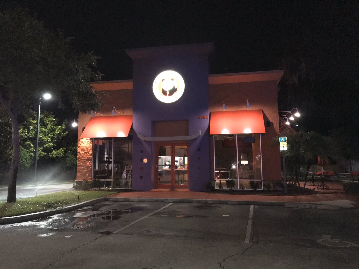 Not far away we spotted this Panda Express that has been vandalized