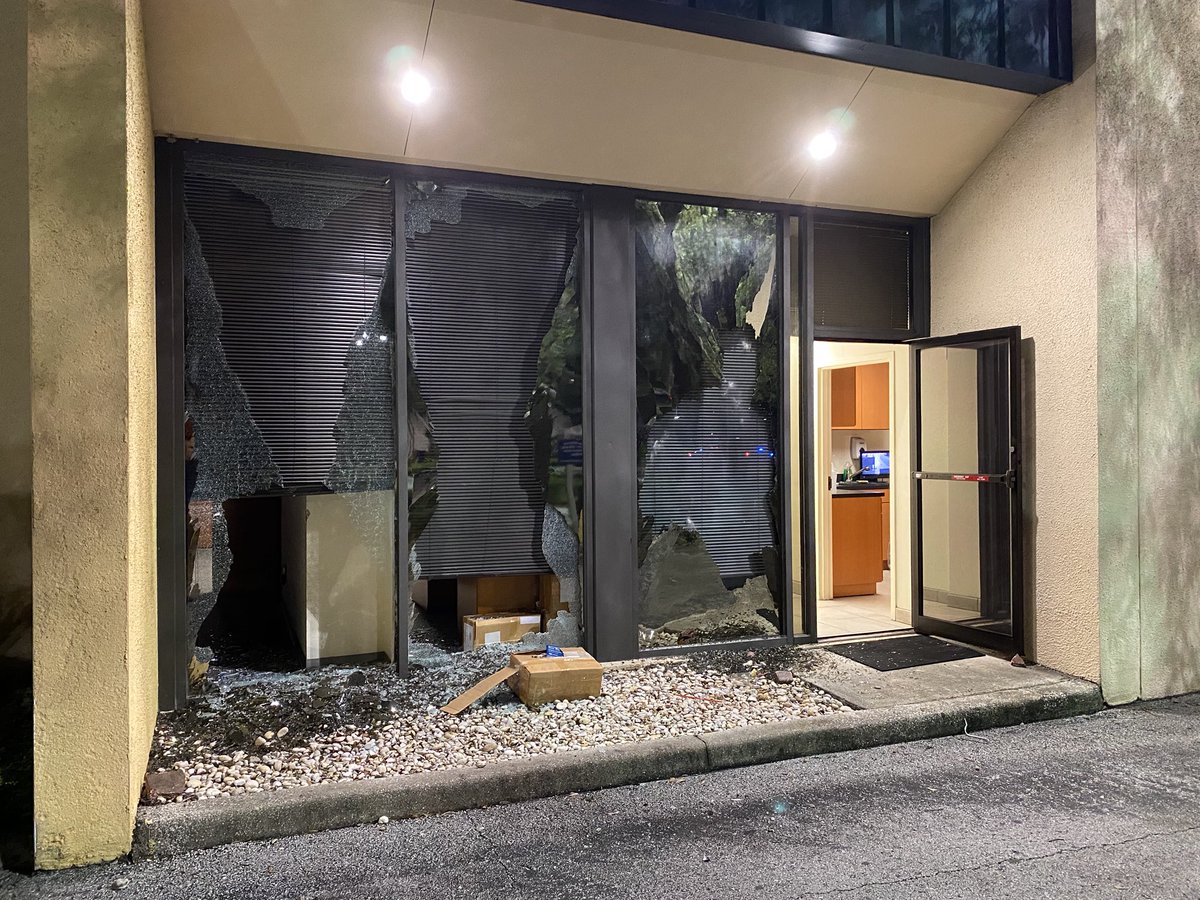 Sheriff Chad Chronister on the ground with deputies surveying the damage as protest crowds begin to thin out at University Square Mall.  Violence and destroying our communities is never the answer, and it overshadows the message