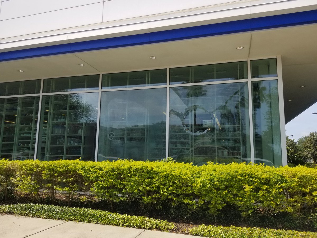 This section of Conroy Road near Mall at Millenia was hit hard Saturday night - windows are damaged and knocked out at businesses around the area. Employees, residents, business owners want to know why they were targeted 