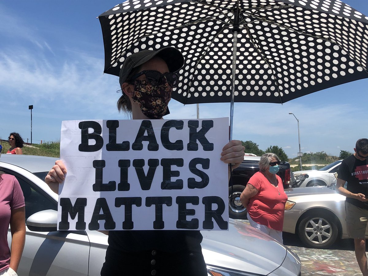 Day 3 of a peaceful protest at Graffiti Bridge in Pensacola. A prayer for justice for George Floyd & Tymar Crawford kicked off the demonstration followed by performances from local vocalists.