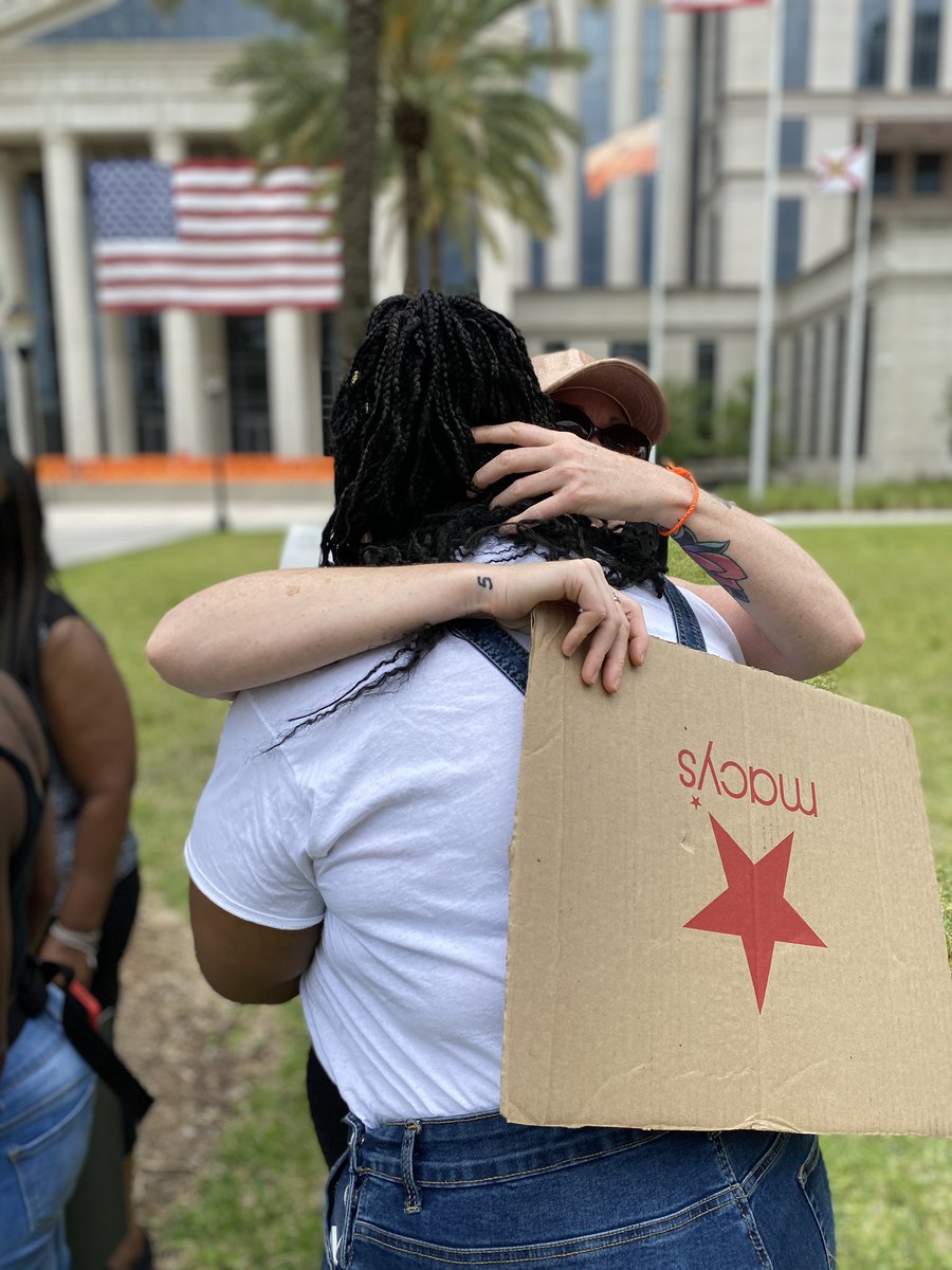 Scenes from today's peaceful protest at the Duval County courthouse. Demonstrators stood for hours, Jacksonville police monitored from afar.