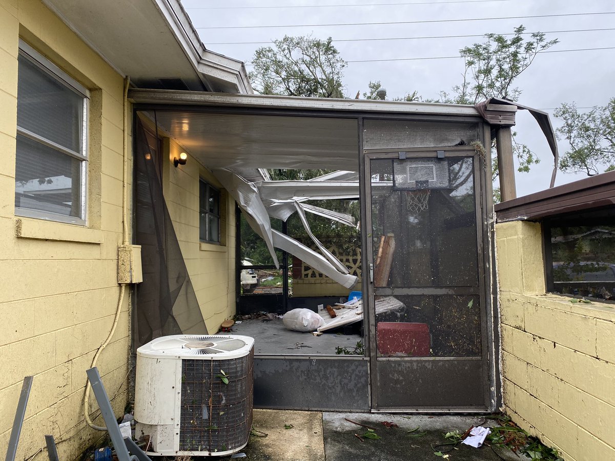Residents at Lake Margaret Village are cleaning up debris and assessing damage after a tornado (not NWS-confirmed) struck Saturday evening along South Ferncreek Avenue